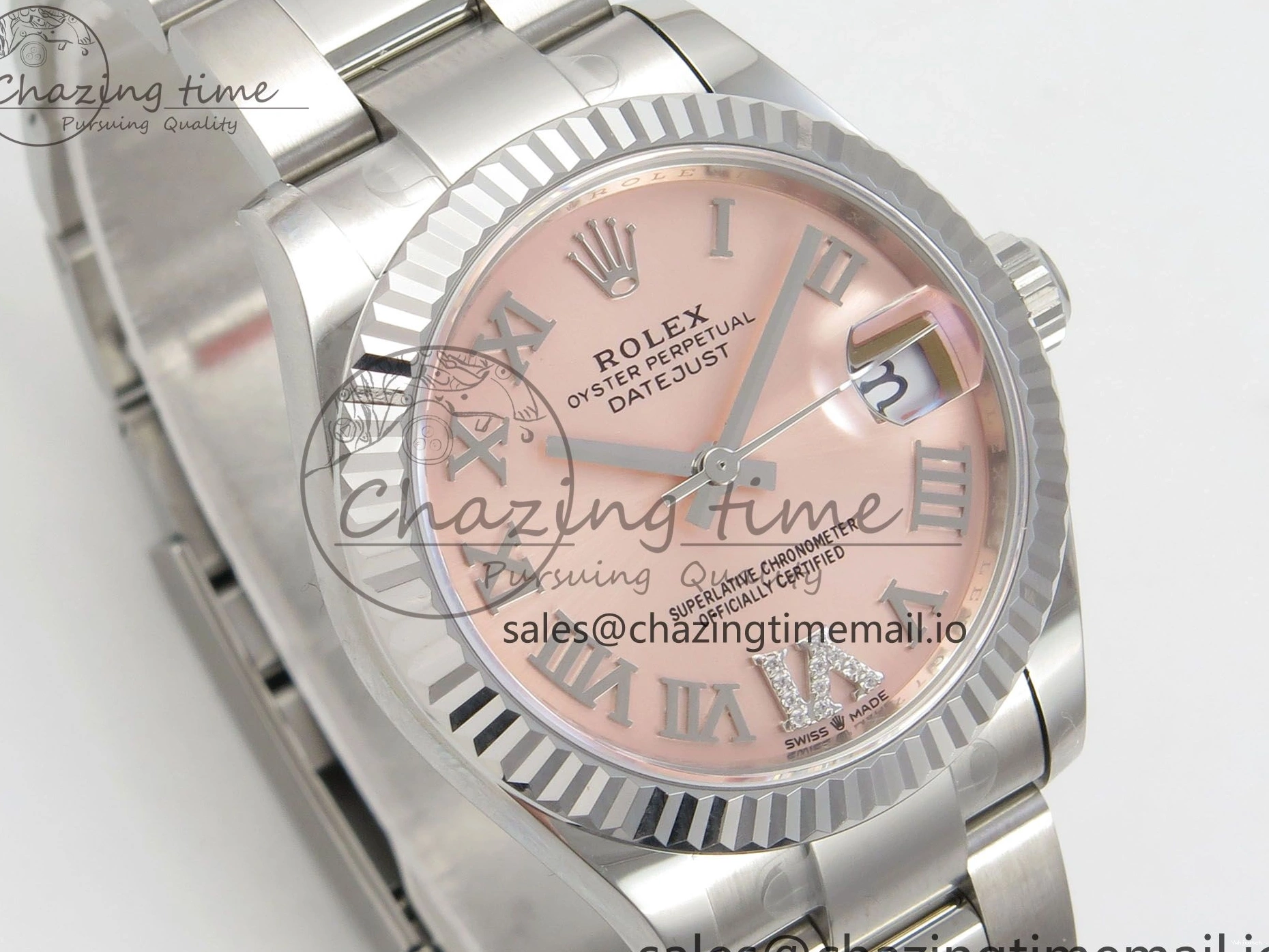 904L on 278274 31 Edition 1:1 Steel Diamonds Roman HZ Dial DateJust Best Bracelet Cal.2236 Oyster THBF SS RG 0509